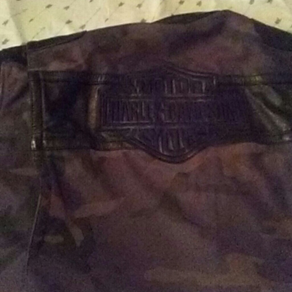 Leather Harley Davidson Mens Jacket - Picture 2 of 5
